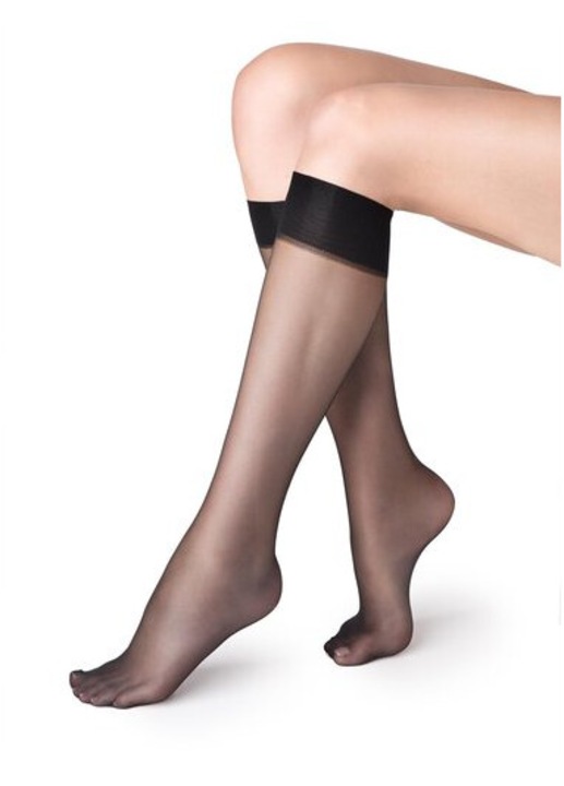 Комплект 2 чифта чорапи 3/4 Marilyn Ufki 15 DEN, Кафяв, One Size