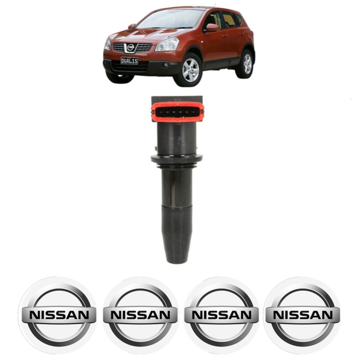Bobina de inductie NISSAN QASHQAI I (J10, NJ10) 1.6 110 Cp din 2007 - 2013, Bosch, 4x Stickereu auto cu NISSAN