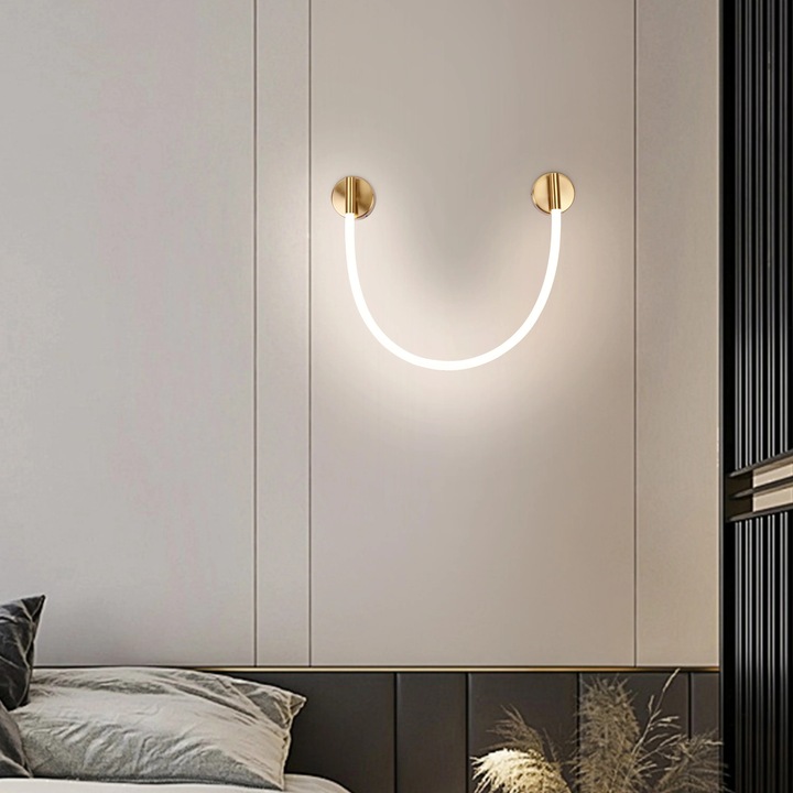 LED аплик за стена, Alessandro DESIGN, 28W, бял, 50см, димируем