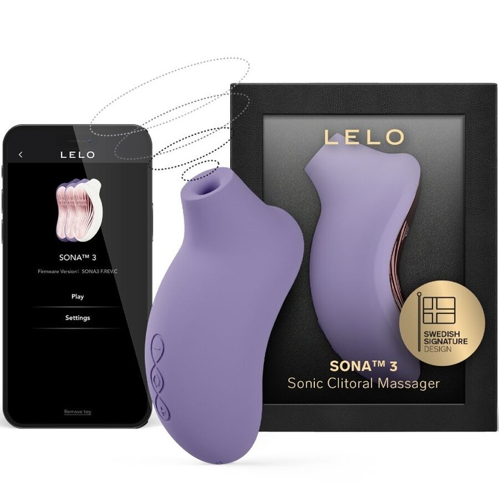 Vibrátor SONA 3, LELO, SenSonic technológia, 10 stimulációs mód, lila, 112x51x55mm