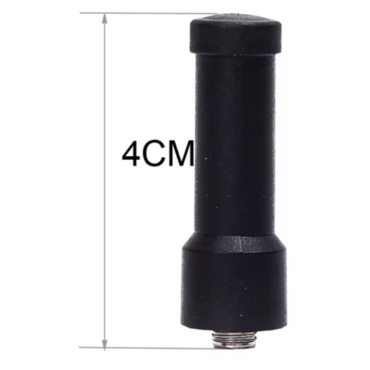 Mini antenna ultra-rövid hordozható állomásokhoz, Baofeng, Kenwood kompatibilis, 4 cm, SMA - Female csatlakozó