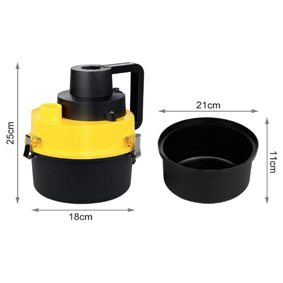 Aspirator Auto Turbo filtru de praf detasabil aspira umed si uscat alimentare la bricheta auto