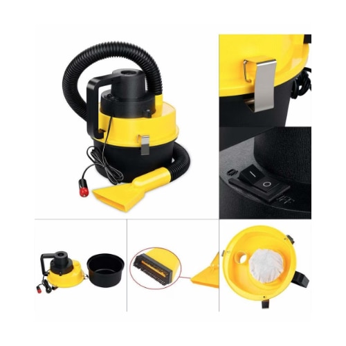 Aspirator Auto Turbo filtru de praf detasabil aspira umed si uscat alimentare la bricheta auto