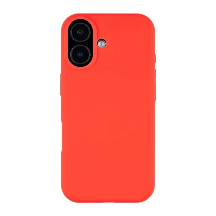 Husa telefon TACTICAL Velvet Smoothie, compatibila cu Apple iPhone 17, culoare Chilli, material siliconic, rezistenta la socuri