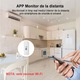 Senzor de temperatură și umiditate Wifi, AOVO, monitorizare de la distanță, alerte, alb, 71x25x20mm