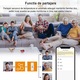 Senzor de temperatură și umiditate Wifi, AOVO, monitorizare de la distanță, alerte, alb, 71x25x20mm