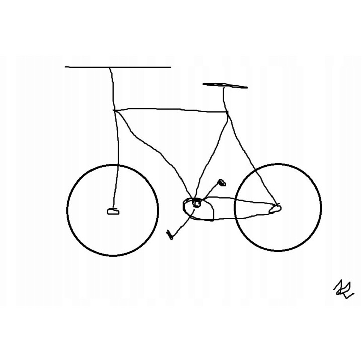 Szprycha bicicleta 2 mm x 246 mm, neagra, 1 bucata