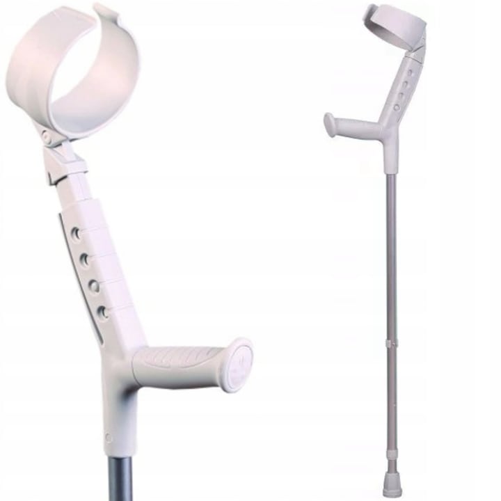 Carje ortopedice Herdegen, model PROGRESS 2, set 2 bucati, aluminiu, max. 150 kg, inaltime ajustabila 76-101 cm