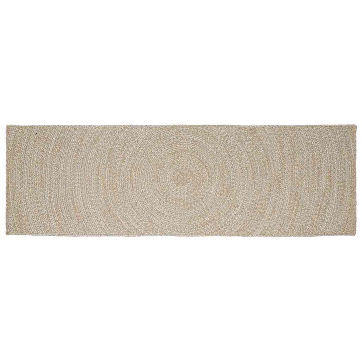 vidaXL Covoare de zona Dreptunghiular Natural si Alb 60 x 300 cm Iuta