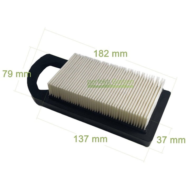 PerfektGarten légszűrő Briggs & Stratton B&S motorokhoz, 1 henger, részletes méretek