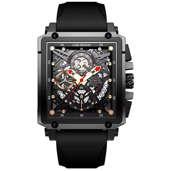 Ceas LIGE PE-35191 - Negru