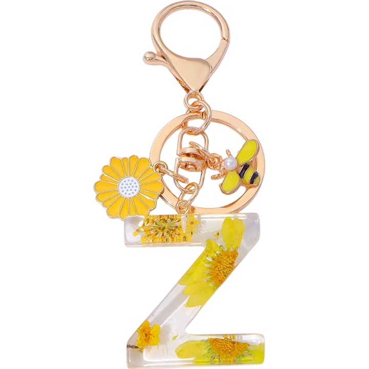 Breloc Alfabet - Z / Galben