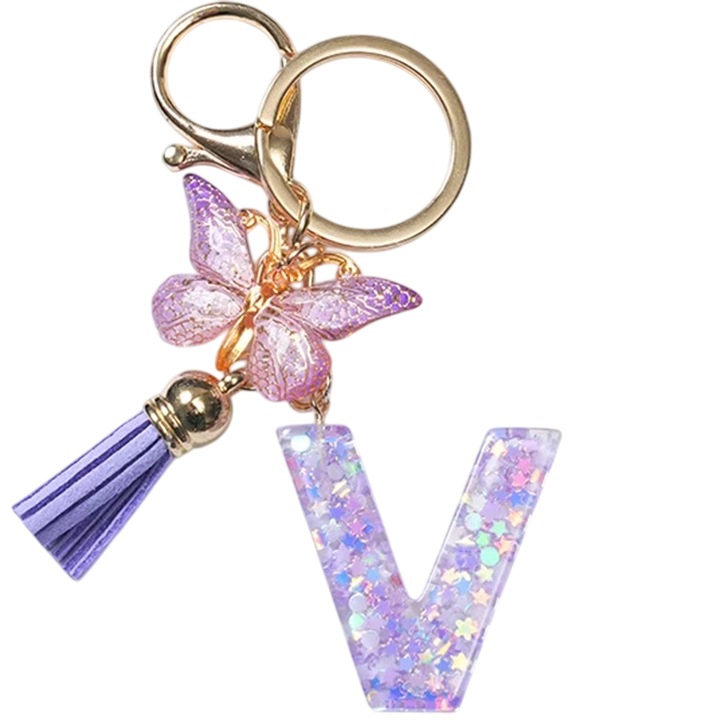 Breloc Alfabet - V / Violet