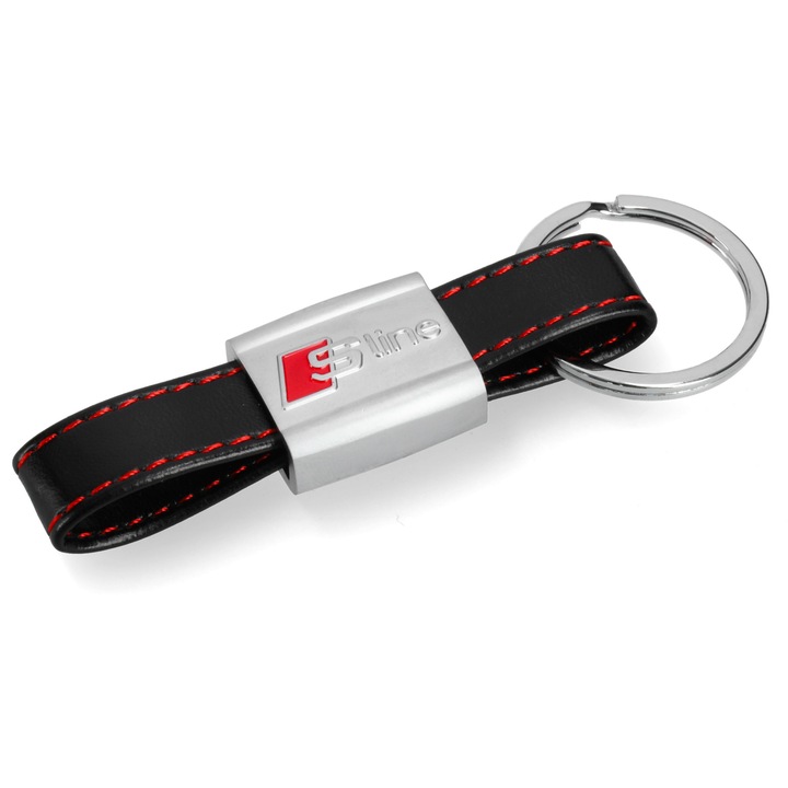 Audi S-Line bőr távirányító kulcstartó