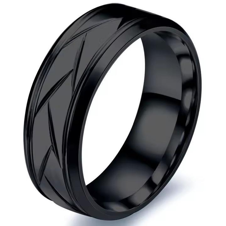 Inele bărbătesc IZMAEL HO-31967, negru, 65mm