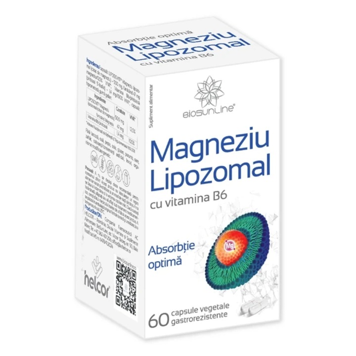 Magneziu lipozomal, 60 capsule, BiosunLine