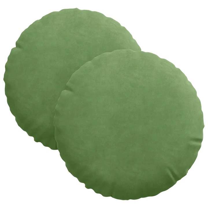 Perne de Sezut 2 pcs vidaXL, Gri inchis Ø30 x 13 cm Catifea