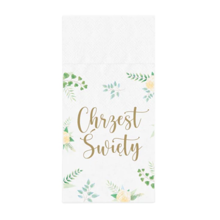 Set 16 servetele pentru botez, Party PAL, 40x40cm, multicolor