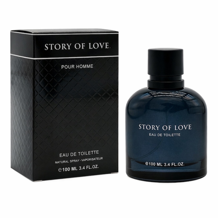 Férfi parfüm Story of Love Pour Homme, EDT, 100 ml, aromás-fás