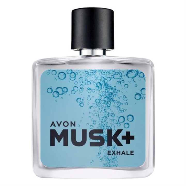 Apa de toaletă Avon Musk Exhale, 75ml, bărbați, aromă proaspătă, compactă