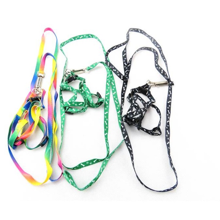 Set lesa cu ham pentru animale mici, TROPIC, 12 bucati, 115cm