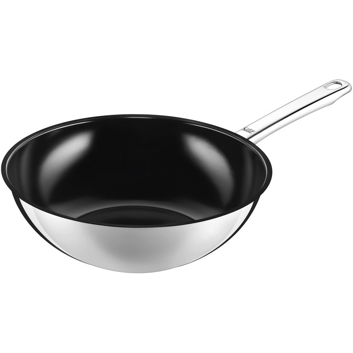 Tavă wok Silit 28cm, inox, inductie, pentru cuptor