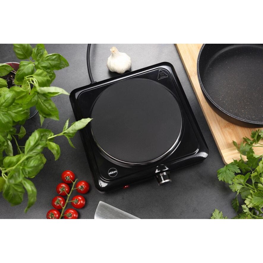 Aragaz electric, Eldom PG12, 1500W, 1 plita, 18,5cm