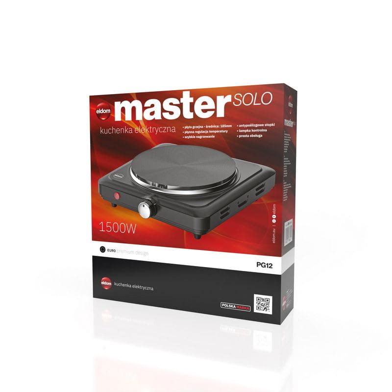 Aragaz electric, Eldom PG12, 1500W, 1 plita, 18,5cm