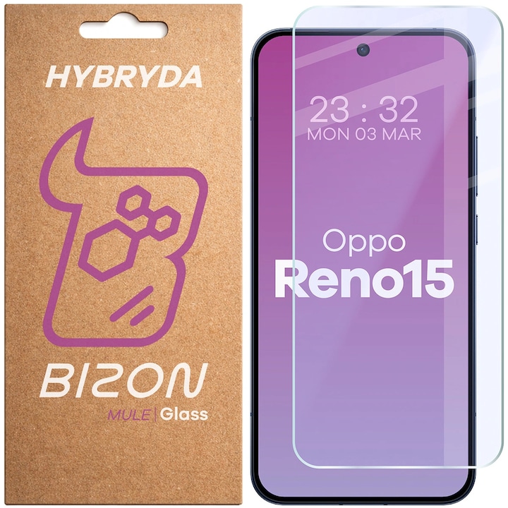 Sticla de protectie, Bizon Glass Mule pentru Oppo Reno15