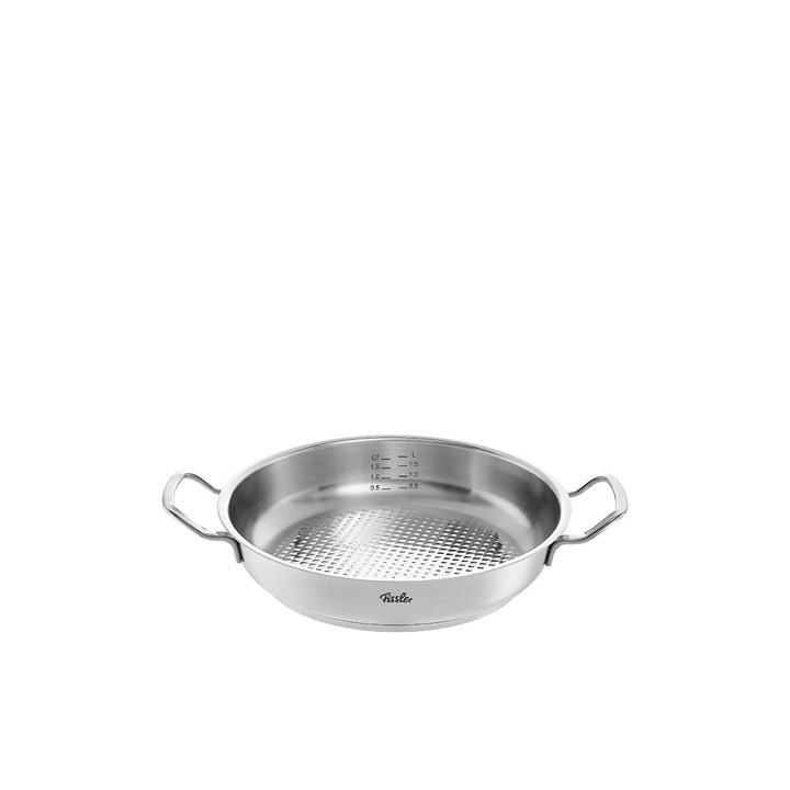 Fissler Original-Profi serpenyő, rozsdamentes acél, 28 cm, indukciós, magas perem