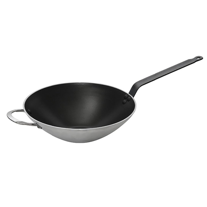 Wok de gătit de Buyer, aluminiu, antiaderent, 32cm