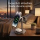 Incarcator Wireless Statie Incarcare 3 In 1 Qi Fast Charger 25W, Compatibil Magsafe, Daden®, Incarcare Rapida, pentru Apple iPhone, Airpods, Smartwatch, Toate Modele si Iphone Android Samsung Huawei Xiaomi, Negru