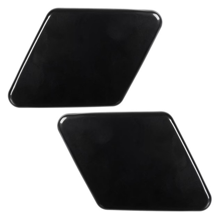 Set 2 capace spalator far Ventoo®, stanga/ dreapta, compatibile BMW Seria 3 E90/E91 (2004-2009), negru mat
