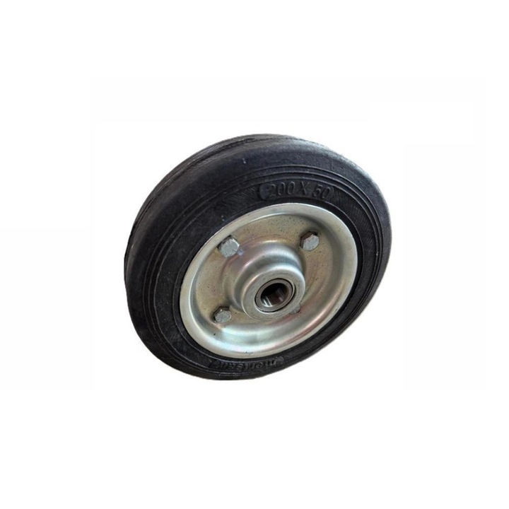 Roata bruta Broman 200 mm, gri metal