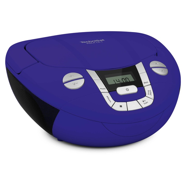 Radio portabil TechniSat Viola CD-1, Bluetooth, CD player, albastru