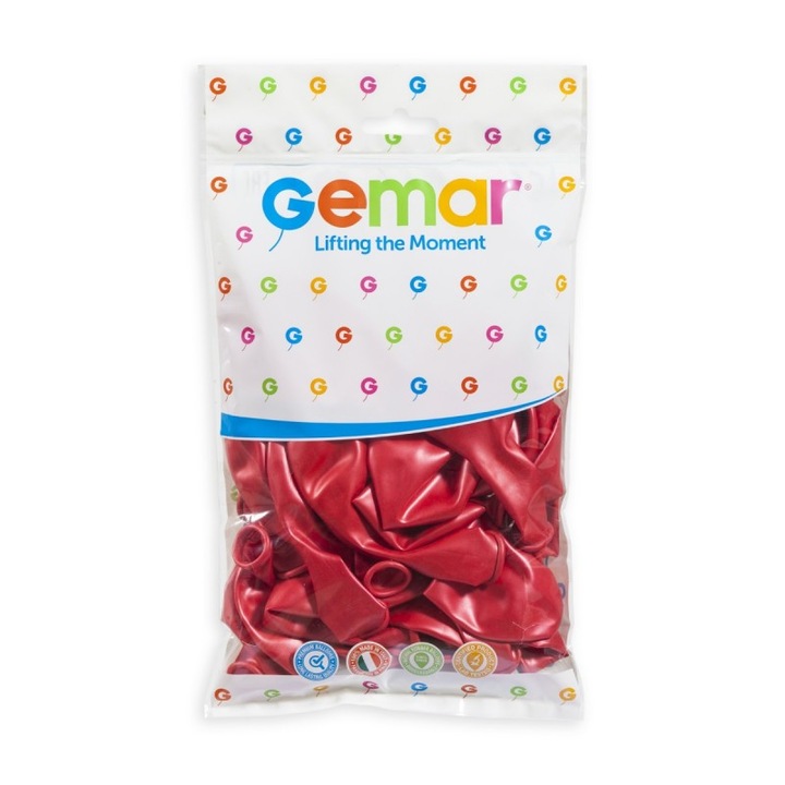 100 db latex lufi készlet, GM 120, piros