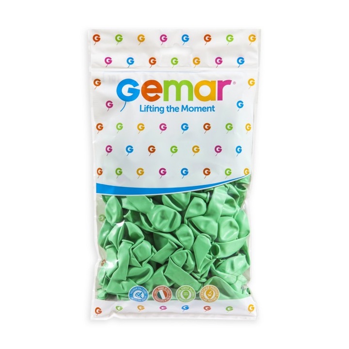 100 db latex lufi szett, A50, mentazöld