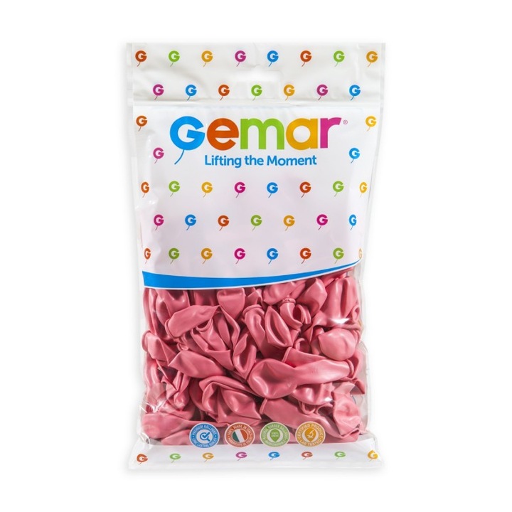 100 db latex lufi szett, A50, Babarózsaszín