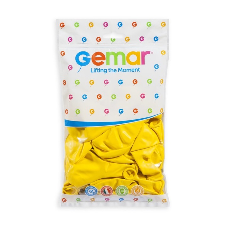 100 db G 120 latex lufi készlet, sárga