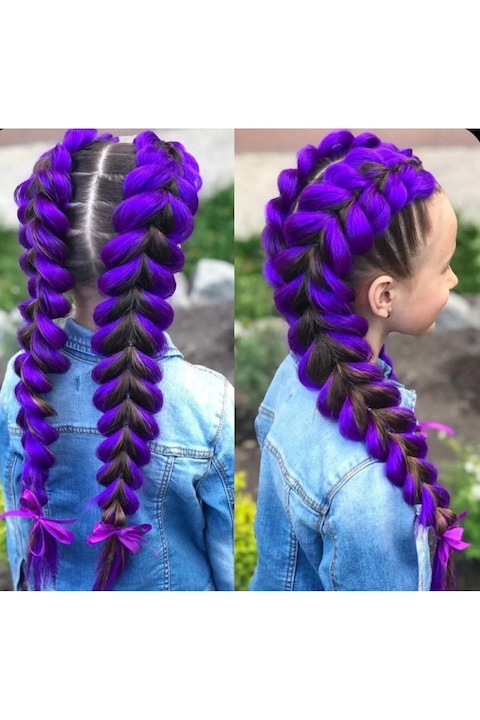 Színes Copf Hosszabbítás, Lila