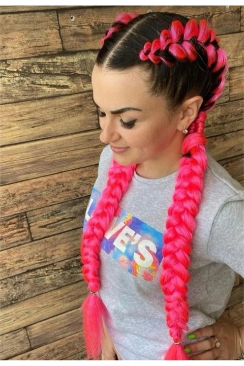 Színes Copf Hosszabbítások, Rózsaszín