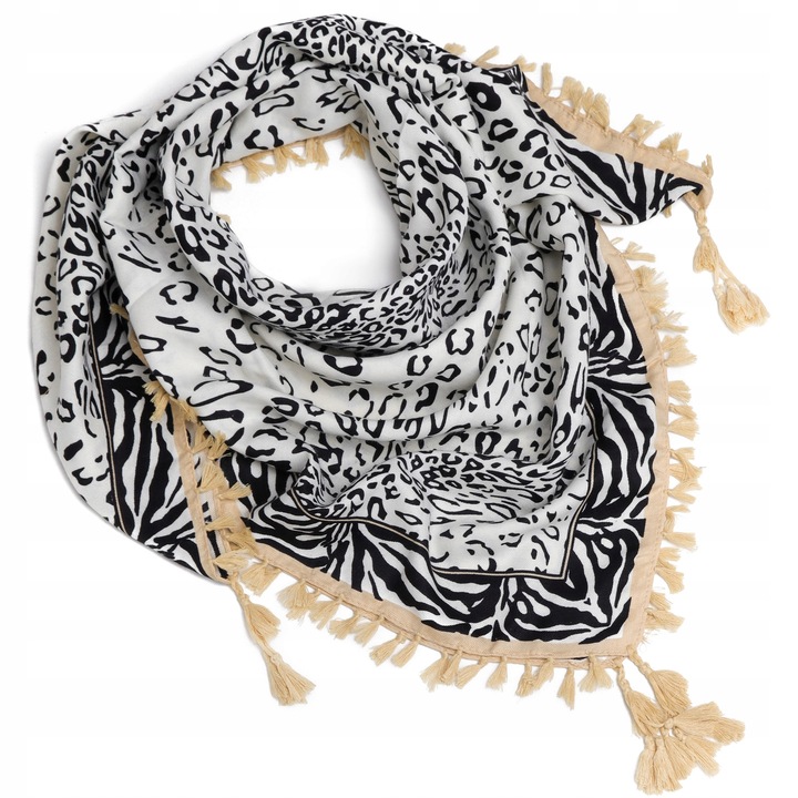 Női sál sál női leopárd bézs