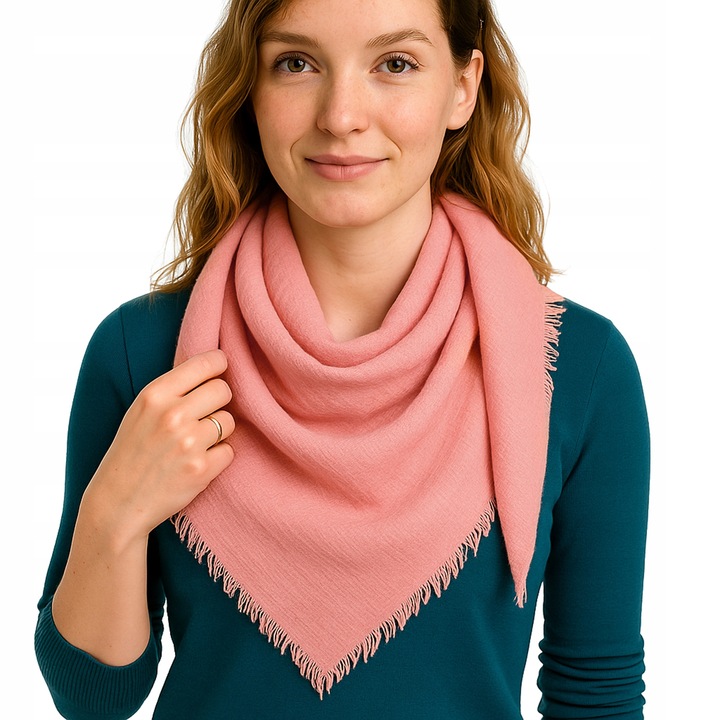 Finom, légies sál, női sál, korall rózsaszín sál