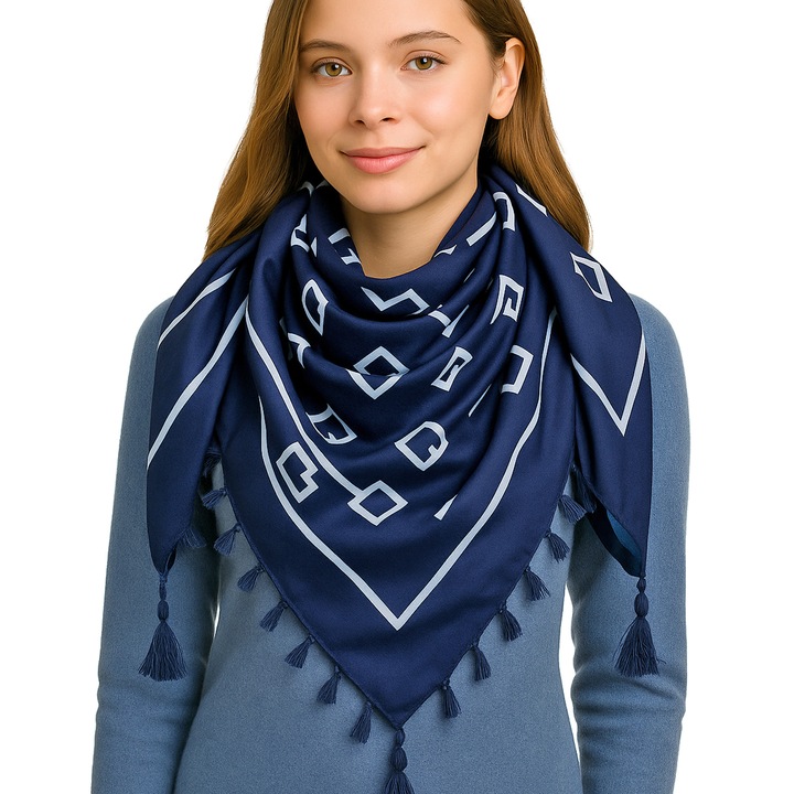 Női sál, szatén sál, bézs