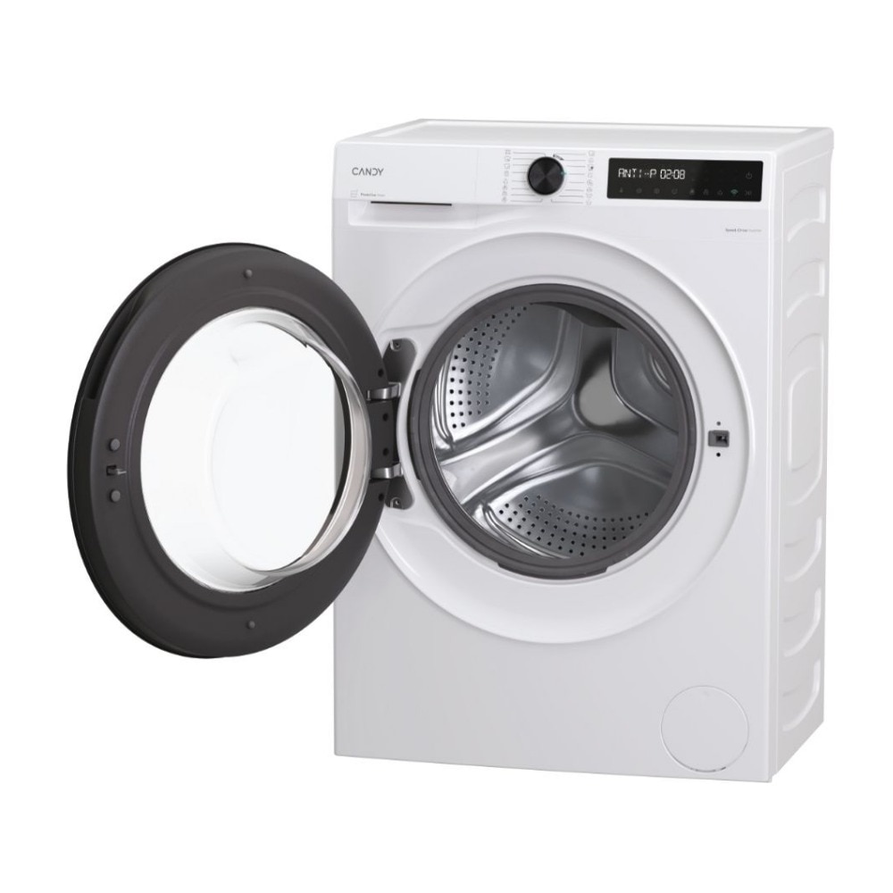 Masina de spalat rufe Candy BR 49BL8-S, Wi-Fi, Speed Drive Inverter, ProActive Wash, Tambur delicat, AI Silent, Clean Shield, Start intarziat, Clatire suplimentara, 9 kg, 1400 rpm, Clasa A, Alba