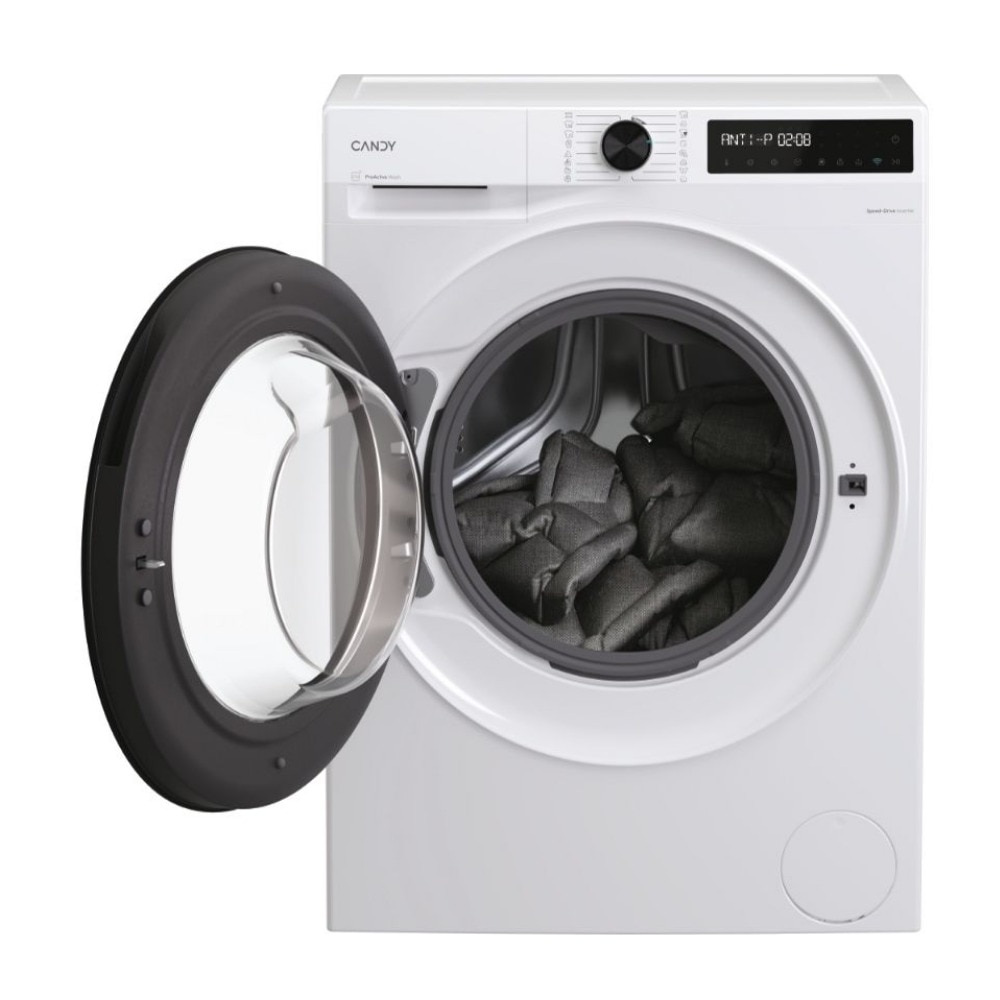Masina de spalat rufe Candy BR 49BL8-S, Wi-Fi, Speed Drive Inverter, ProActive Wash, Tambur delicat, AI Silent, Clean Shield, Start intarziat, Clatire suplimentara, 9 kg, 1400 rpm, Clasa A, Alba