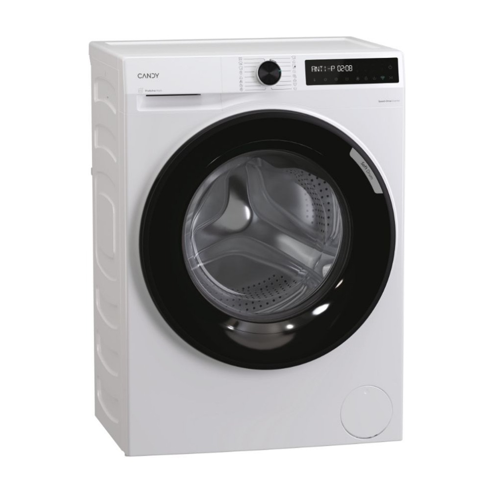 Masina de spalat rufe Candy BR 49BL8-S, Wi-Fi, Speed Drive Inverter, ProActive Wash, Tambur delicat, AI Silent, Clean Shield, Start intarziat, Clatire suplimentara, 9 kg, 1400 rpm, Clasa A, Alba