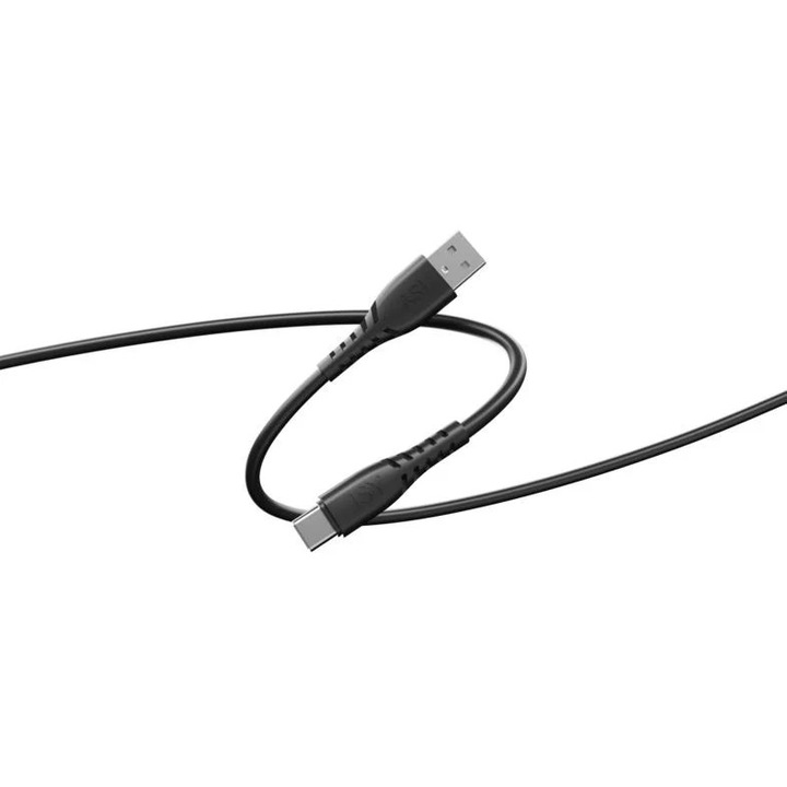 Cabluri de date ISY, IUC-1117, USB-A la USB-C, 15 cm, negru