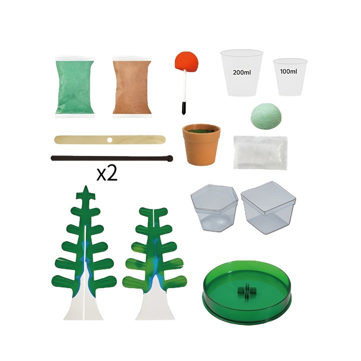 Kit educativ STEM – Copac cu cristale magice care cresc rapid ...