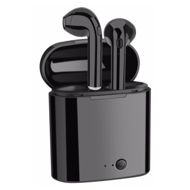 I7S vezeték nélküli fülhallgató - fekete